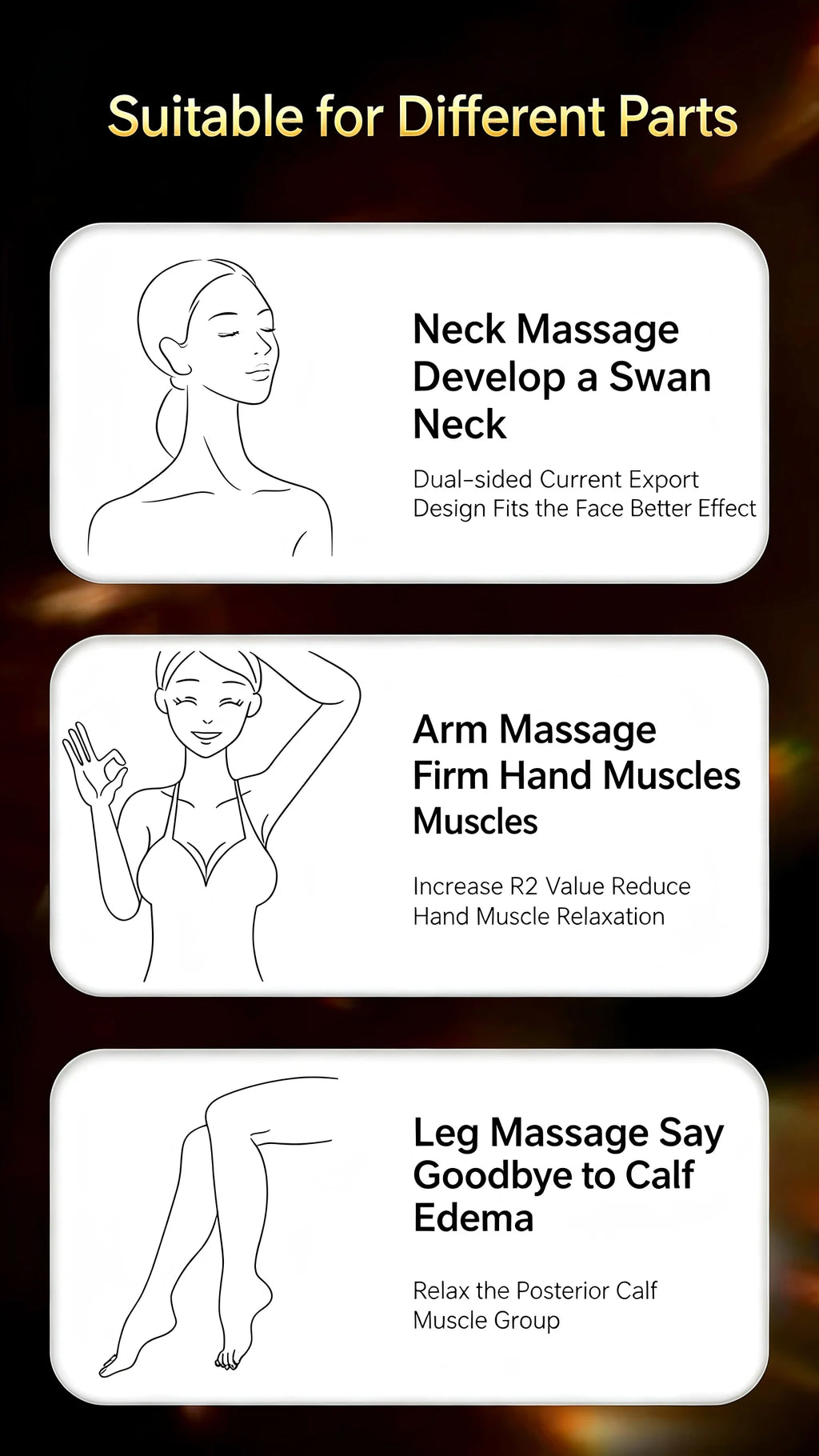 3-in-1 LED Microcurrent Facial Massager and Skin Contouring Wand
