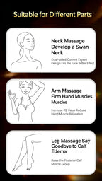 3-in-1 LED Microcurrent Facial Massager and Skin Contouring Wand