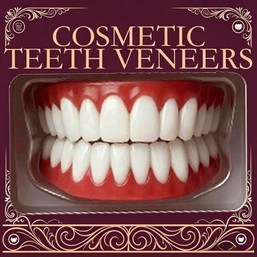 Instant Cosmetic Smile Veneers for Upper and Lower Teeth