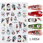 3D Christmas Cartoon Nail Art Sticker Decals