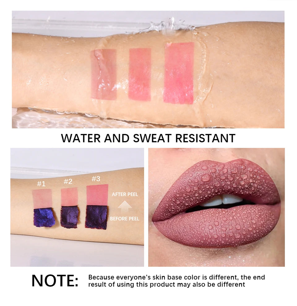 Waterproof Peel-Off Lip Stain Tint