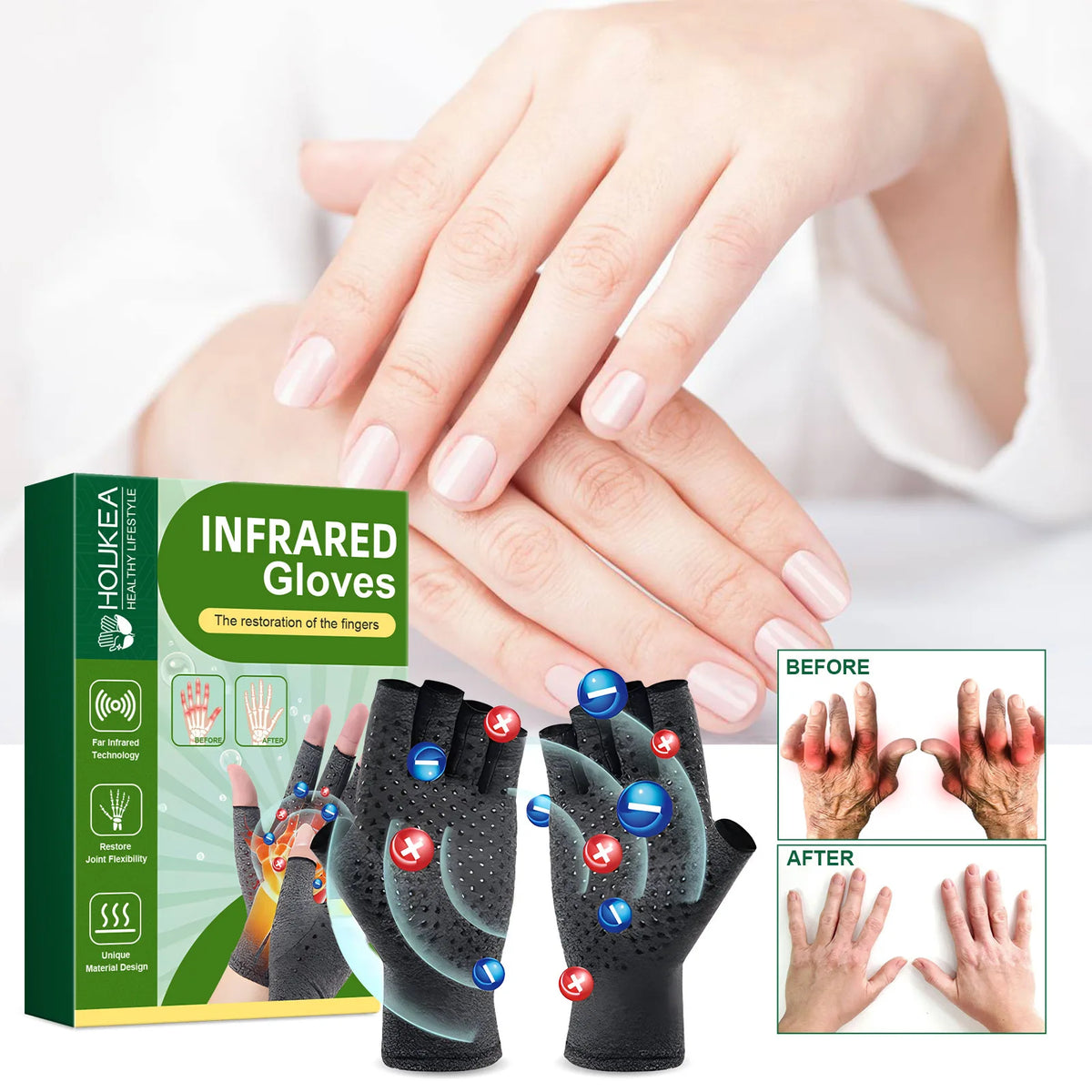 Compression Arthritis Gloves for Hand Pain and Joint Relief