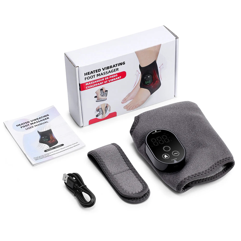 Heated Vibration Ankle and Calf Massage Wrap