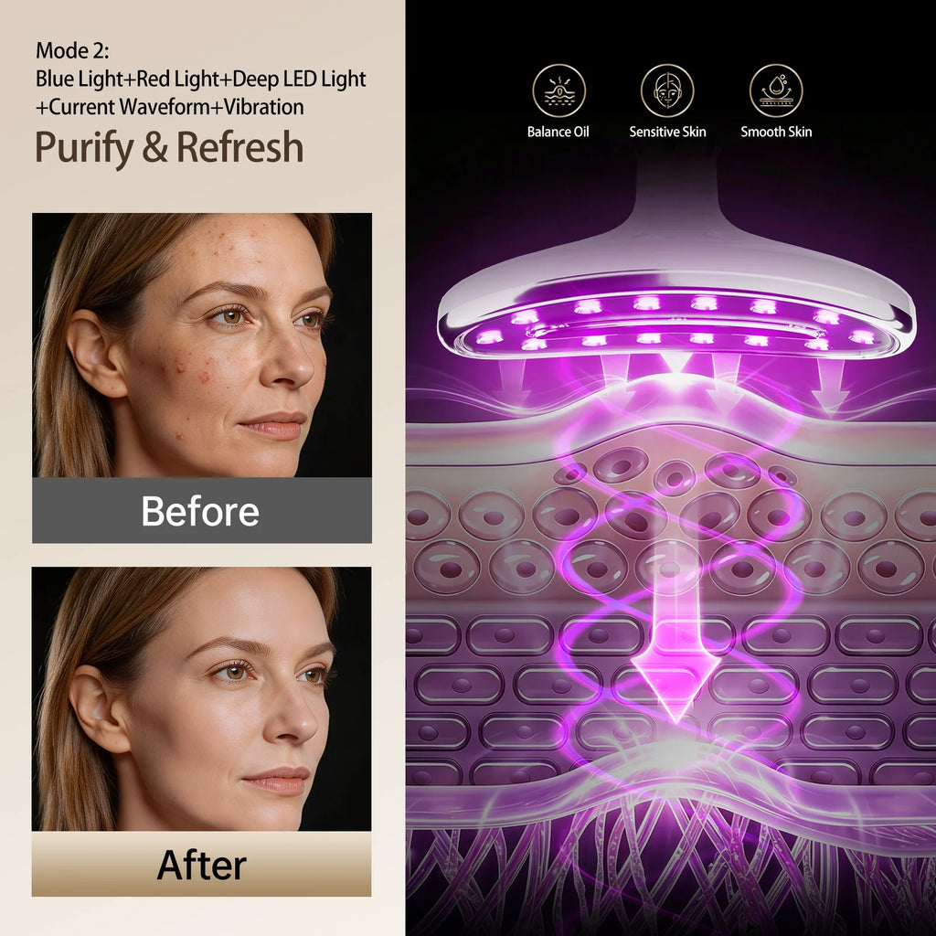 LED Facial and Body Skin Tightening and Sculpting Device