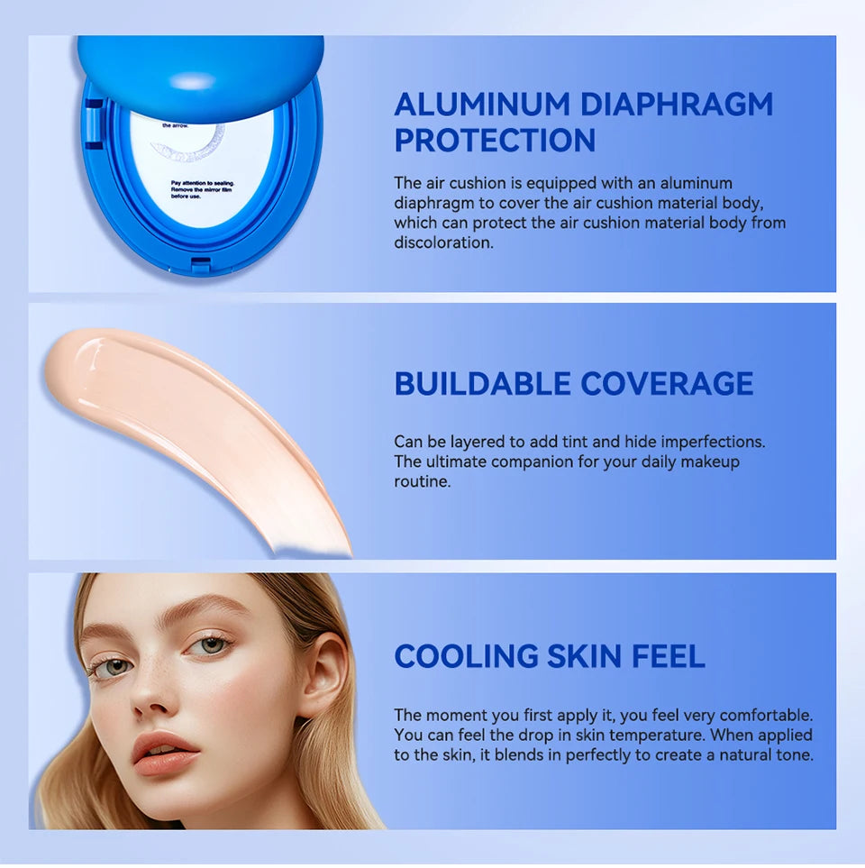 Long-Lasting Cushion Foundation with SPF and Cooling Effect