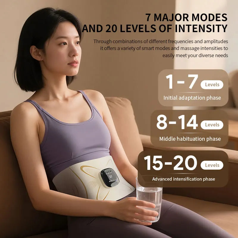 Abdominal Muscle Toner and Waist Pulse Massager Belt - 3