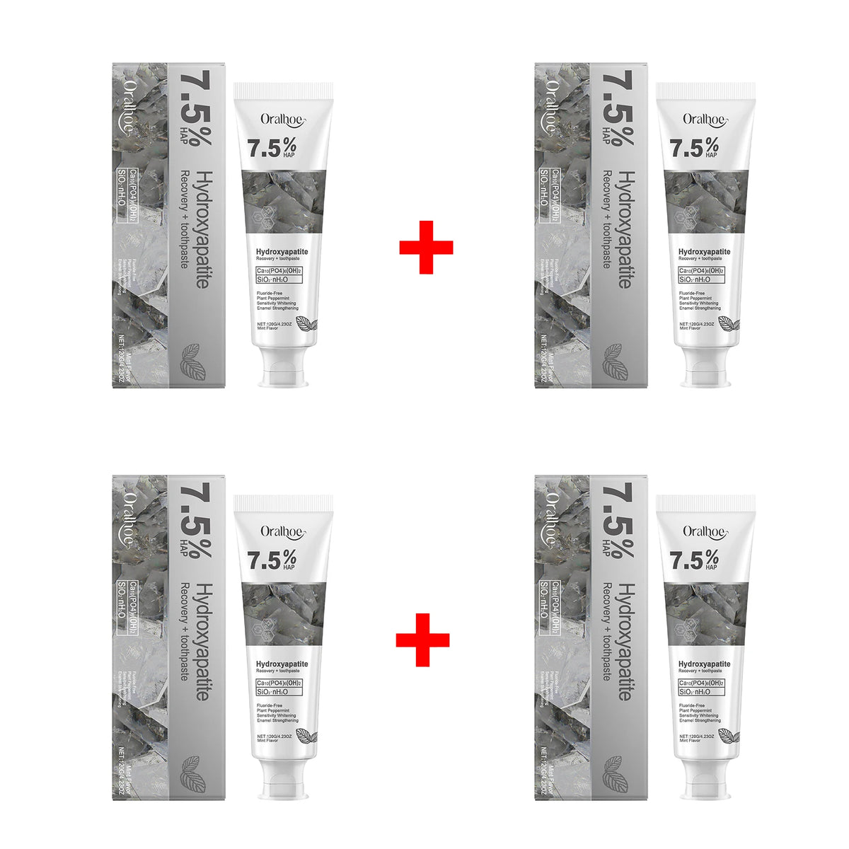 7.5% Hydroxyapatite Enamel Repair & Whitening Toothpaste
