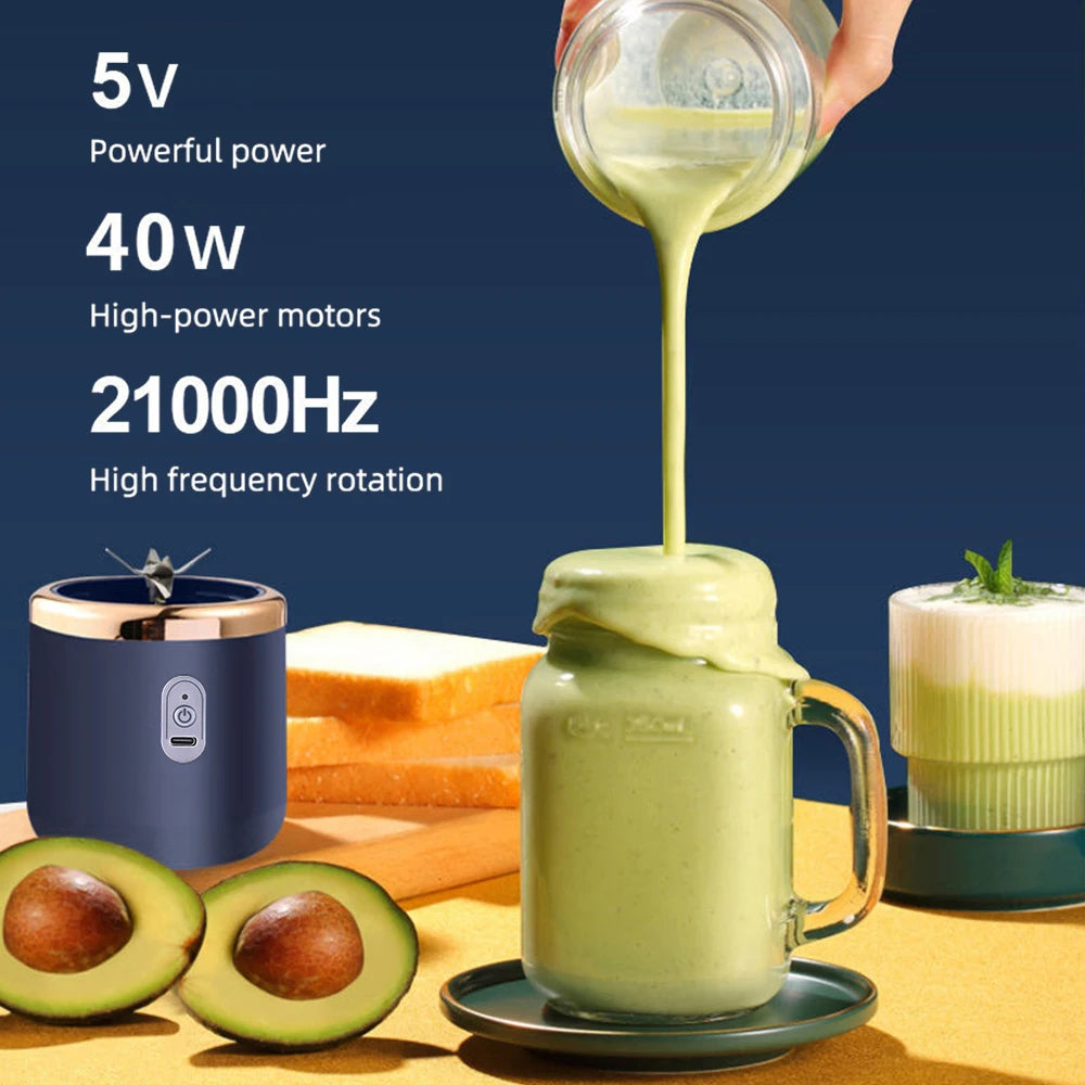 Portable Wireless Electric Fruit Blender and Juicer Cup - 3