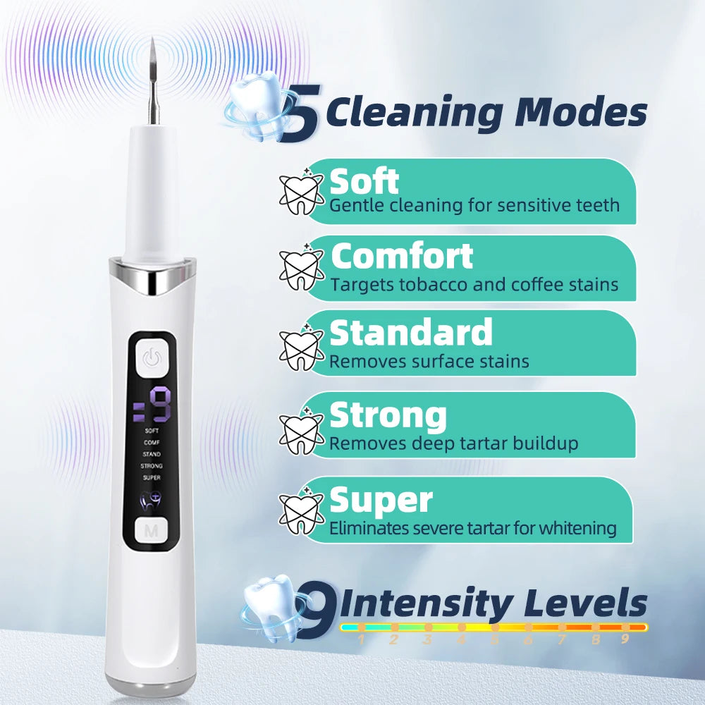 Ultrasonic Electric Teeth Cleaner and Tartar Remover