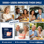 Custom Fit Moldable Silicone Denture Set for Instant Smile