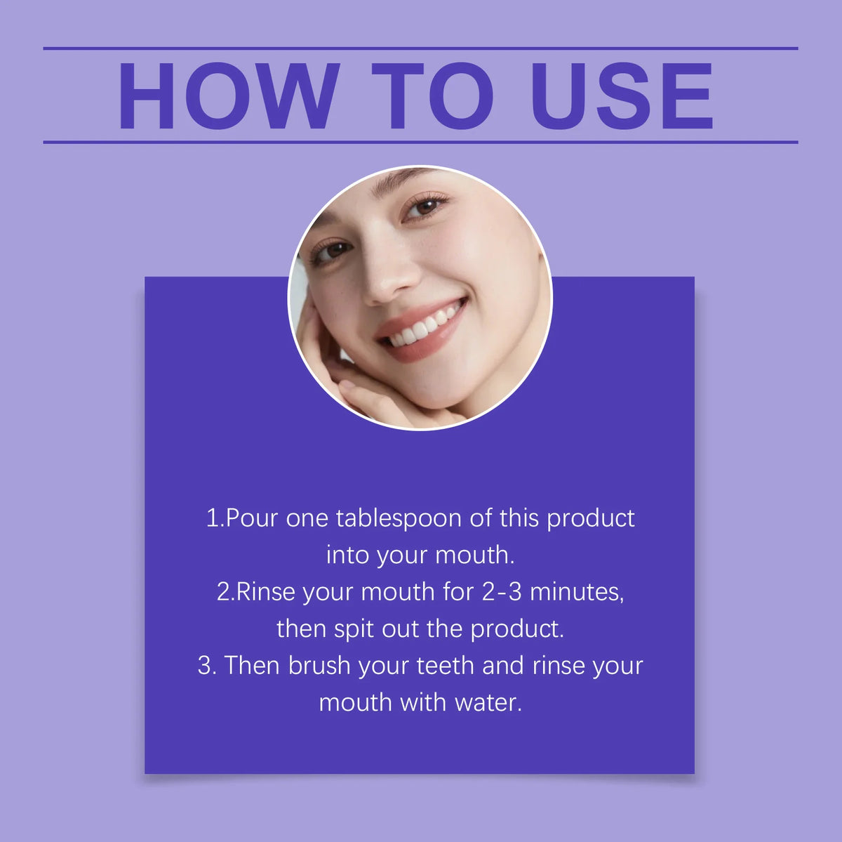 Portable Single-Use Purple Mouthwash Sachets for Fresh Breath