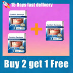 Instant Silicone Cosmetic Dentures for Upper and Lower Teeth