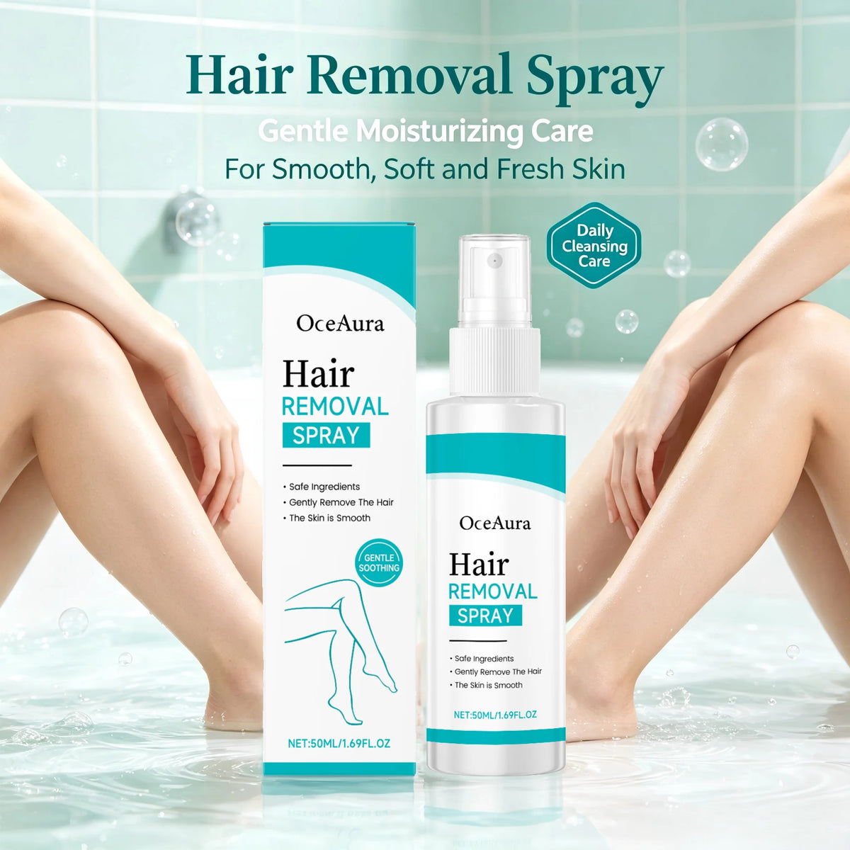 Painless Body Hair Removal Spray for Smooth Skin