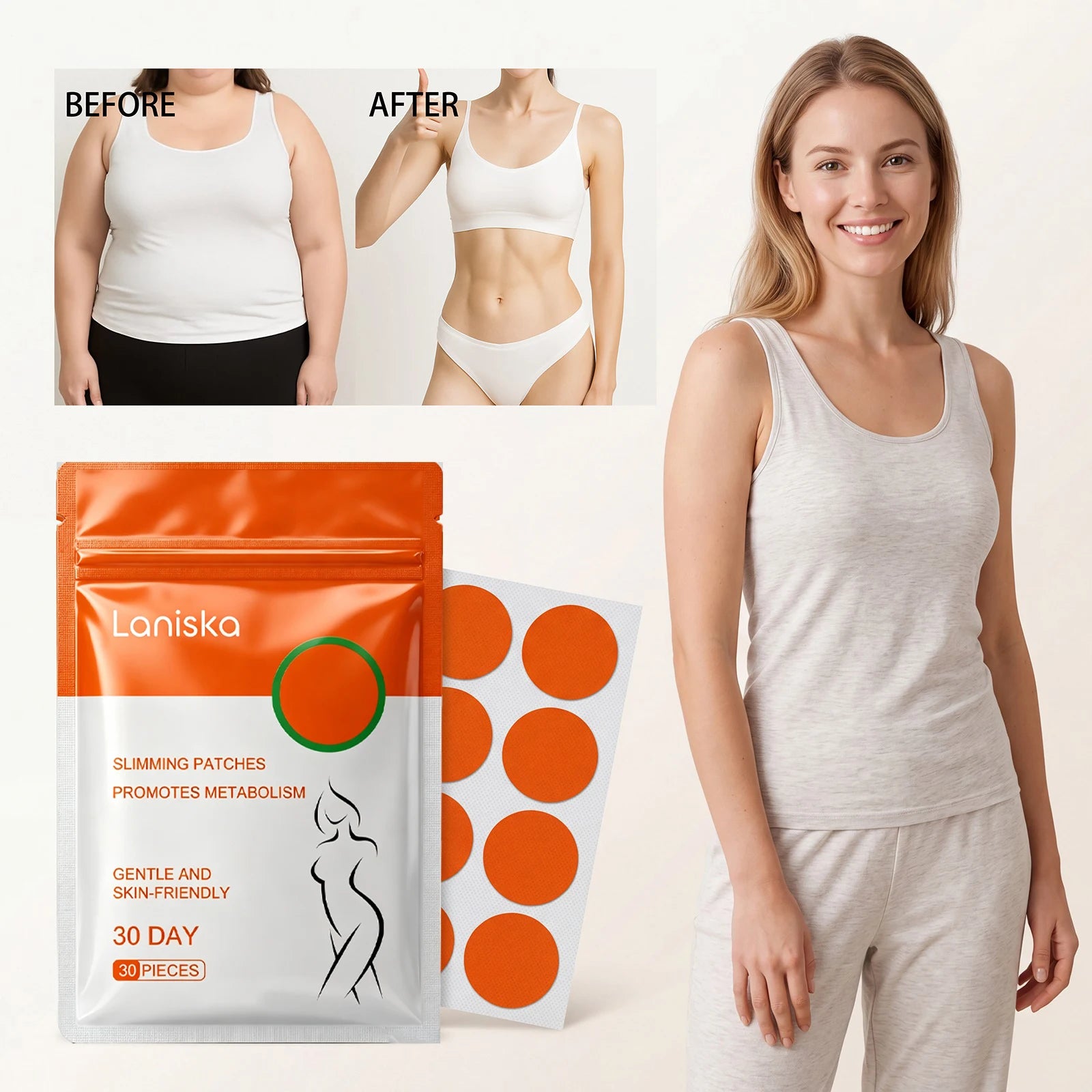 30-Day Metabolism Support Slimming Body Patches
