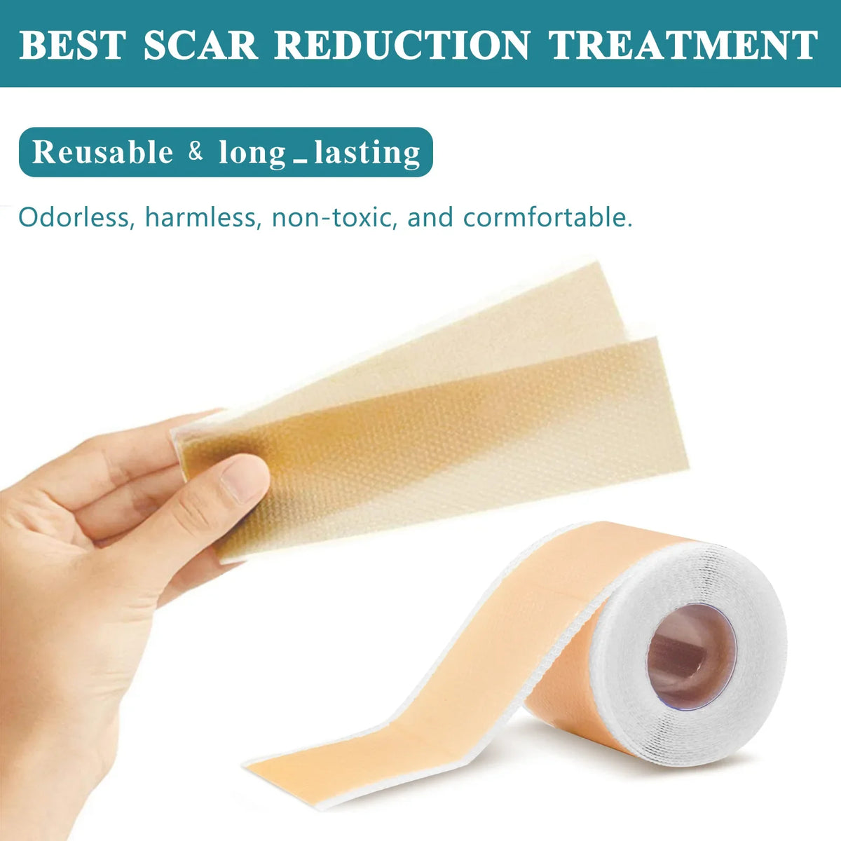 Reusable Silicone Gel Scar Removal Tape Roll