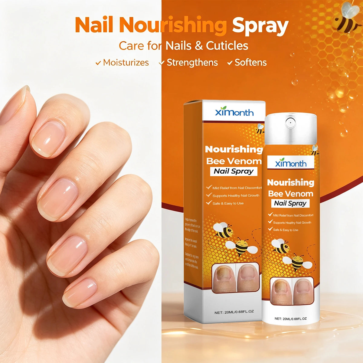 Bee Venom Nourishing Spray for Stronger and Healthier Nails