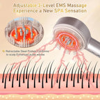 Electric Scalp Massage Comb with Red Light and Serum Applicator