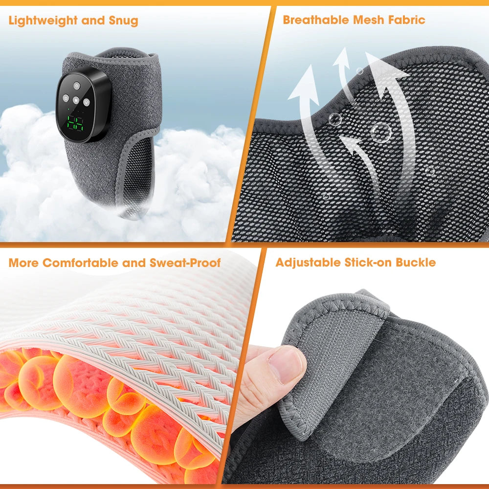Cordless Heated Ankle Massager with Vibration Therapy - 13