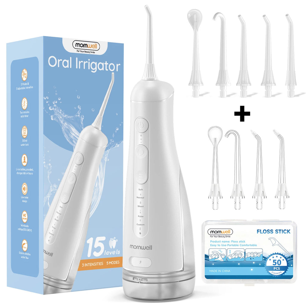Portable Cordless Water Flosser for Teeth and Braces