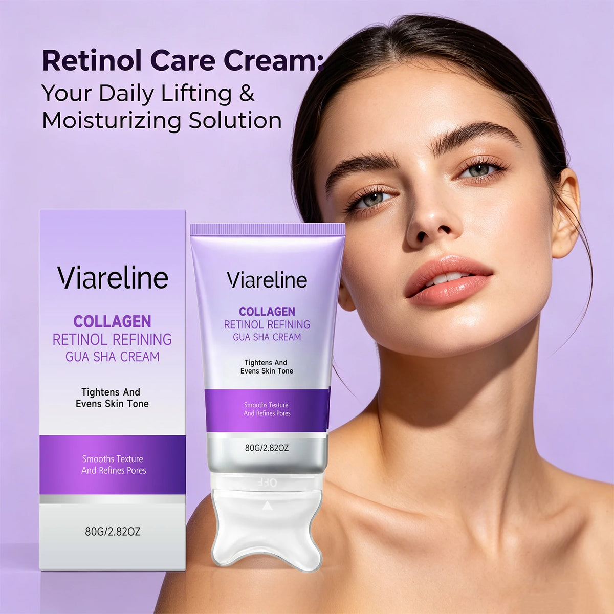 Collagen Retinol Sculpting Gua Sha Cream for Face Lifting