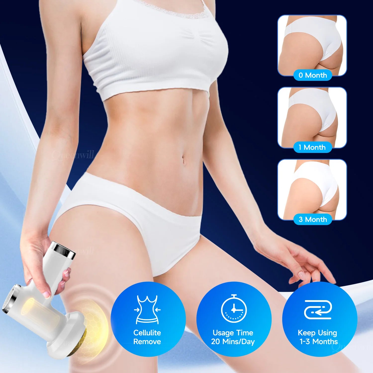 Portable Deep Tissue Body Shaping Massage Gun for Muscle Relief - 3