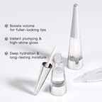 Instant Hydrating Lip Plumper Gloss for Fuller Looking Lips