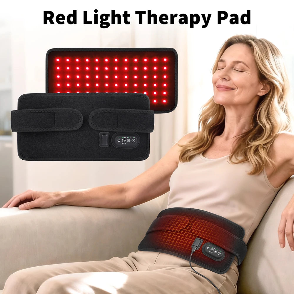 Red and Infrared Light Therapy Belt for Body Pain Relief
