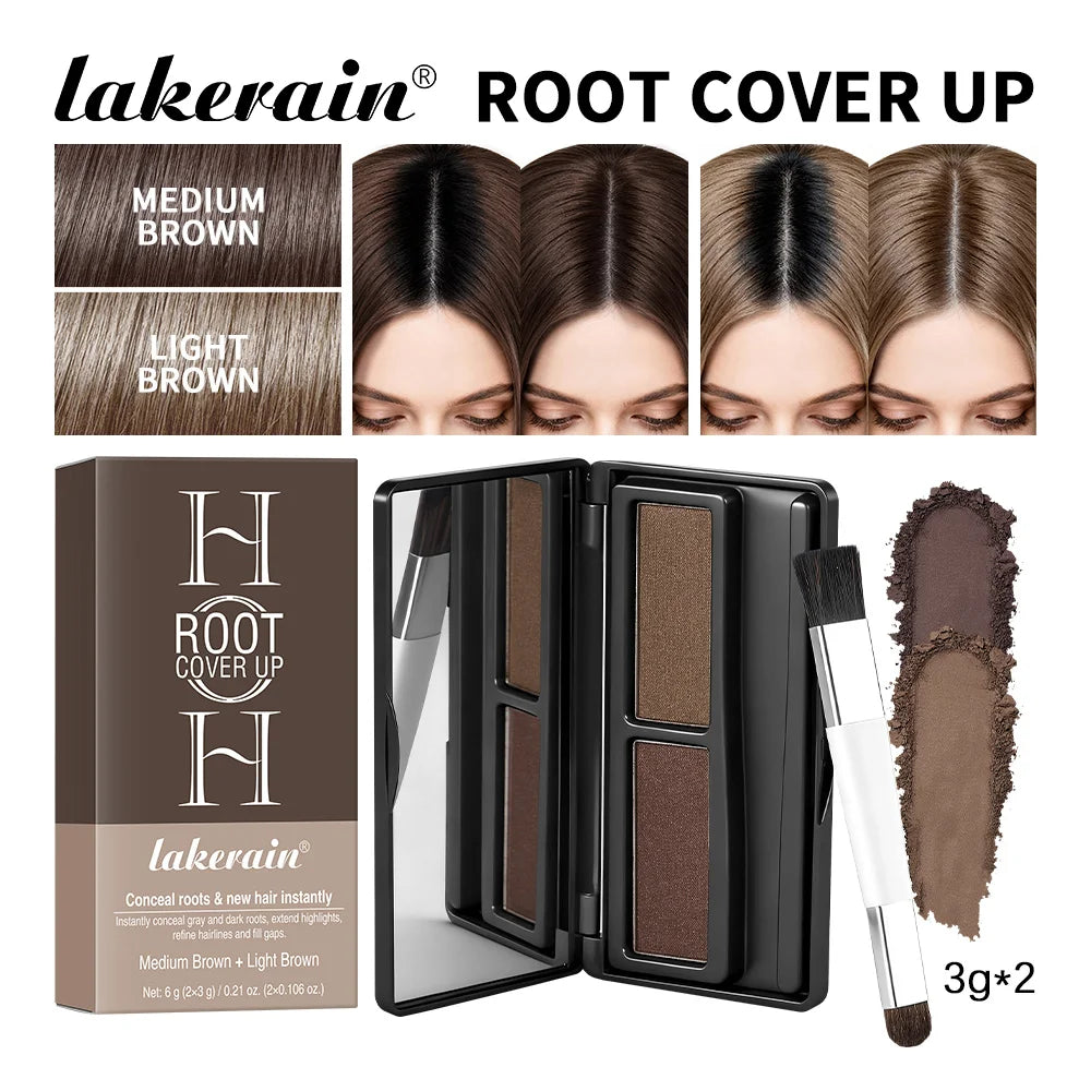Waterproof Hair Root and Gray Hair Concealer Powder Palette