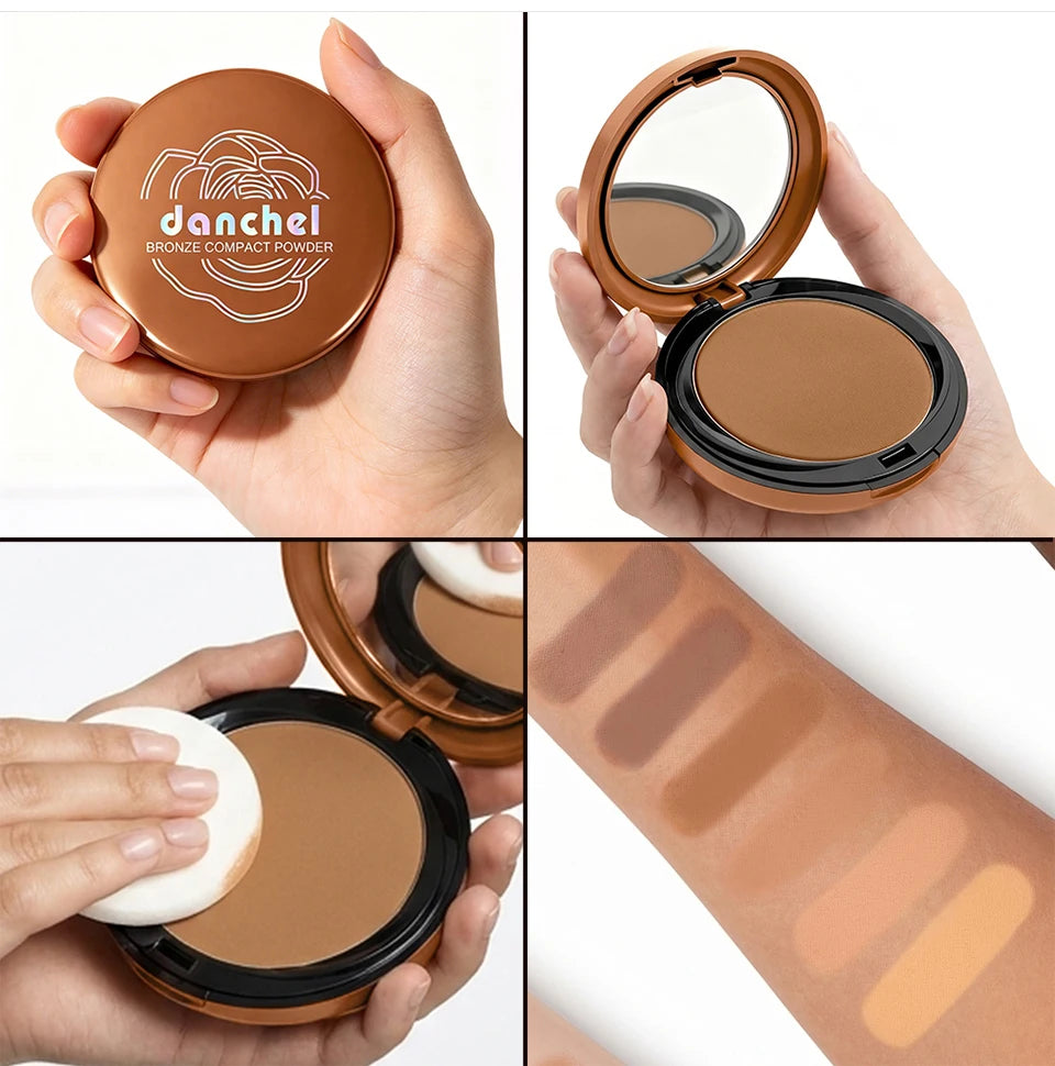 Matte Pressed Bronzer Powder for Sculpting and Face Contouring - 17