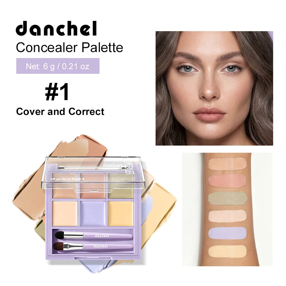 Multi-Shade Face Concealer and Color Correction Palette