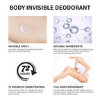 Long-Lasting Invisible Full Body Deodorant Cream