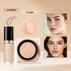 Matte Finish Concealer and Loose Setting Powder Makeup Set