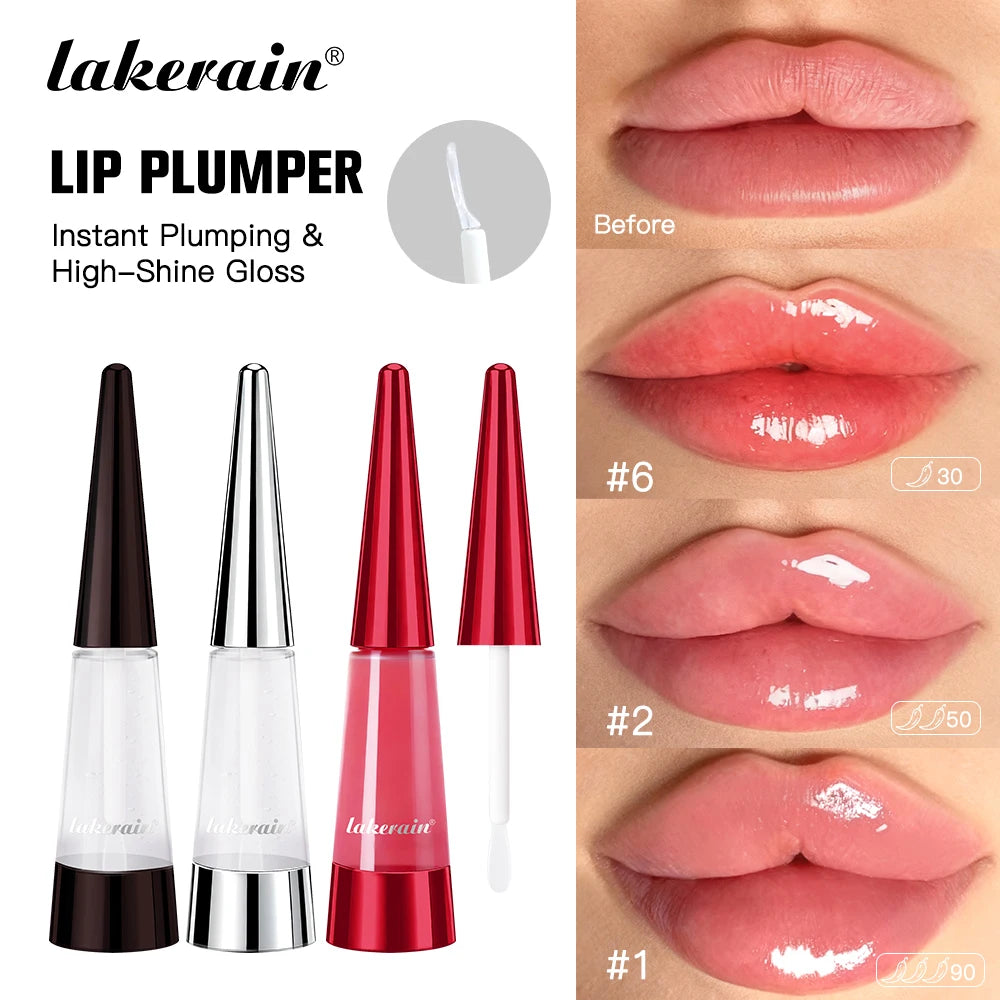 Instant Hydrating Lip Plumper Gloss for Voluminous Lips
