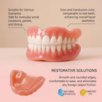 Custom Silicone Upper & Lower Full Mouth Denture Set