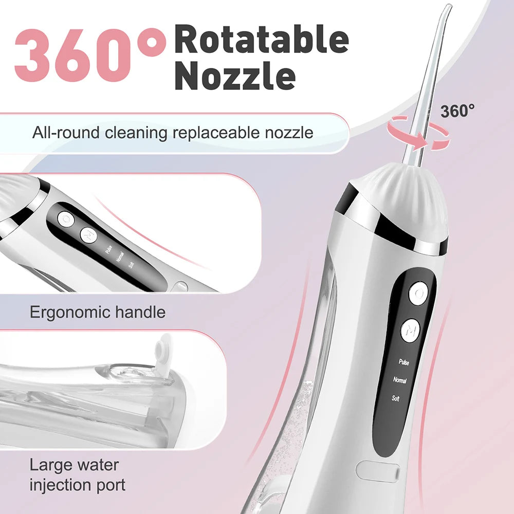Portable Rechargeable Oral Irrigator Dental Water Flosser