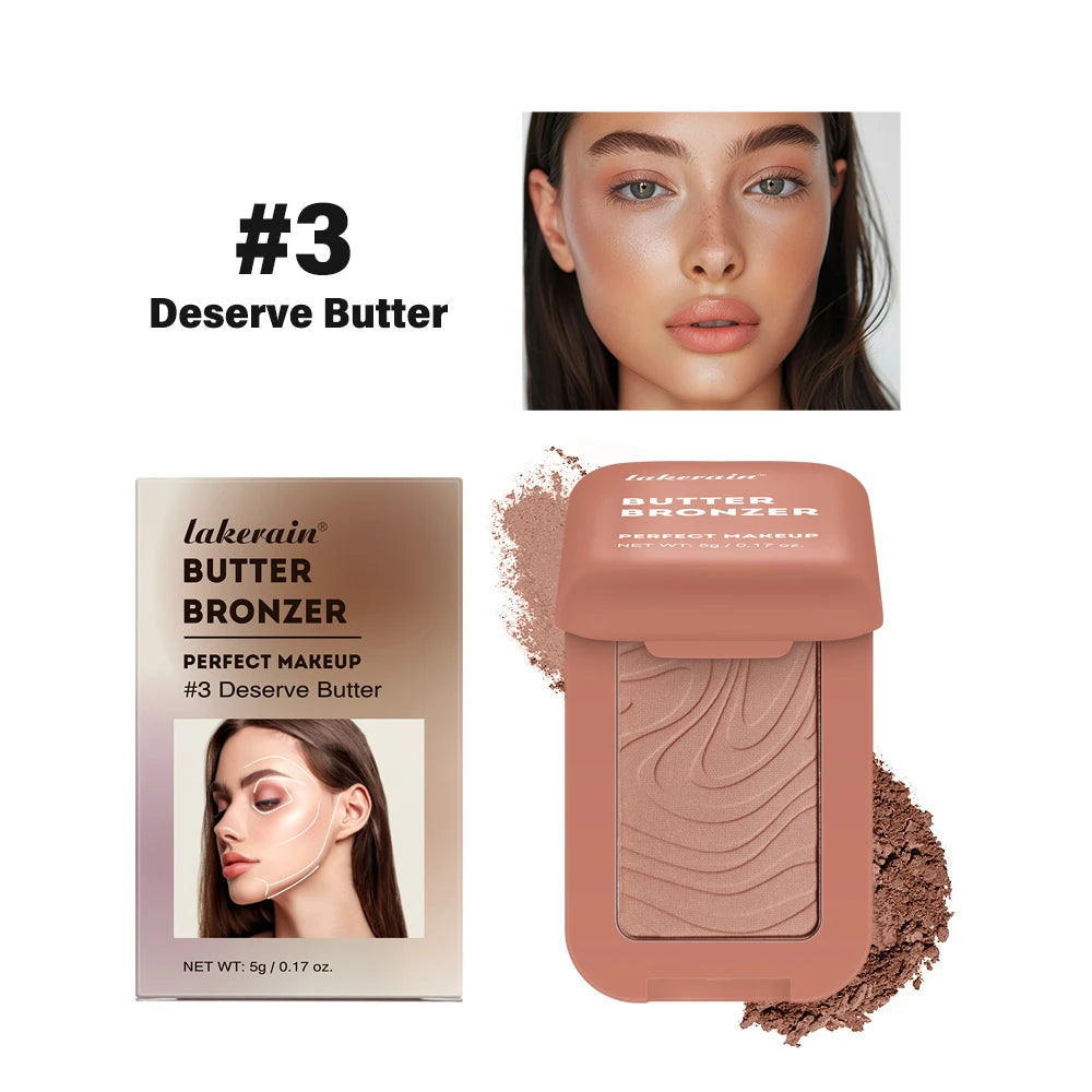 Long-Lasting Waterproof Matte Contouring Bronzer Powder