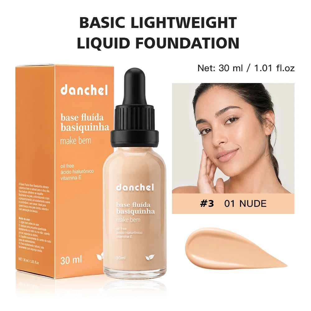 Matte Lightweight Liquid Foundation for Pore Minimizing & Oil Control