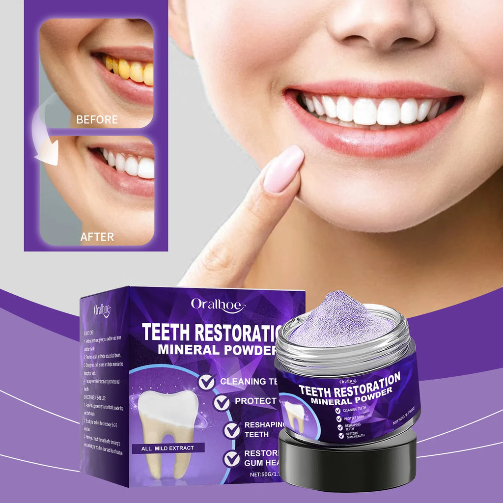 Purple Teeth Whitening and Enamel Restoration Powder