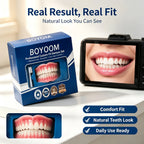 Comfortable Silicone Simulation Denture Set for Natural Smile