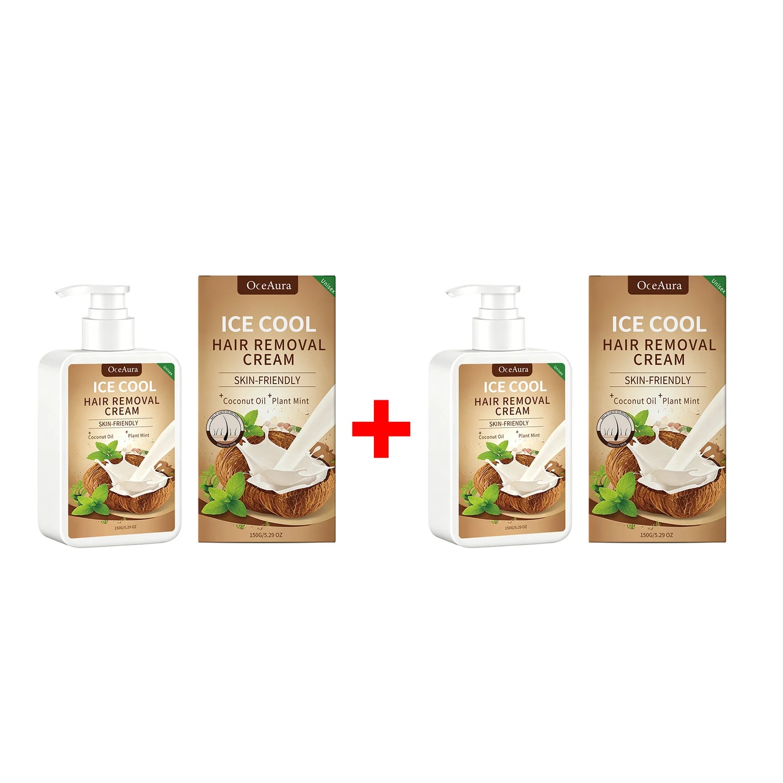 Ice Cool Painless Hair Removal Cream for Face and Body - 18