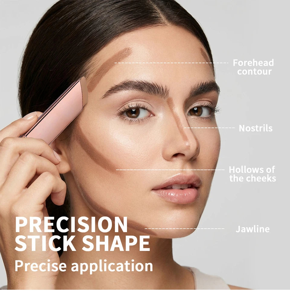 Cream Bronzer Stick for Seamless Face Contouring and Sculpting