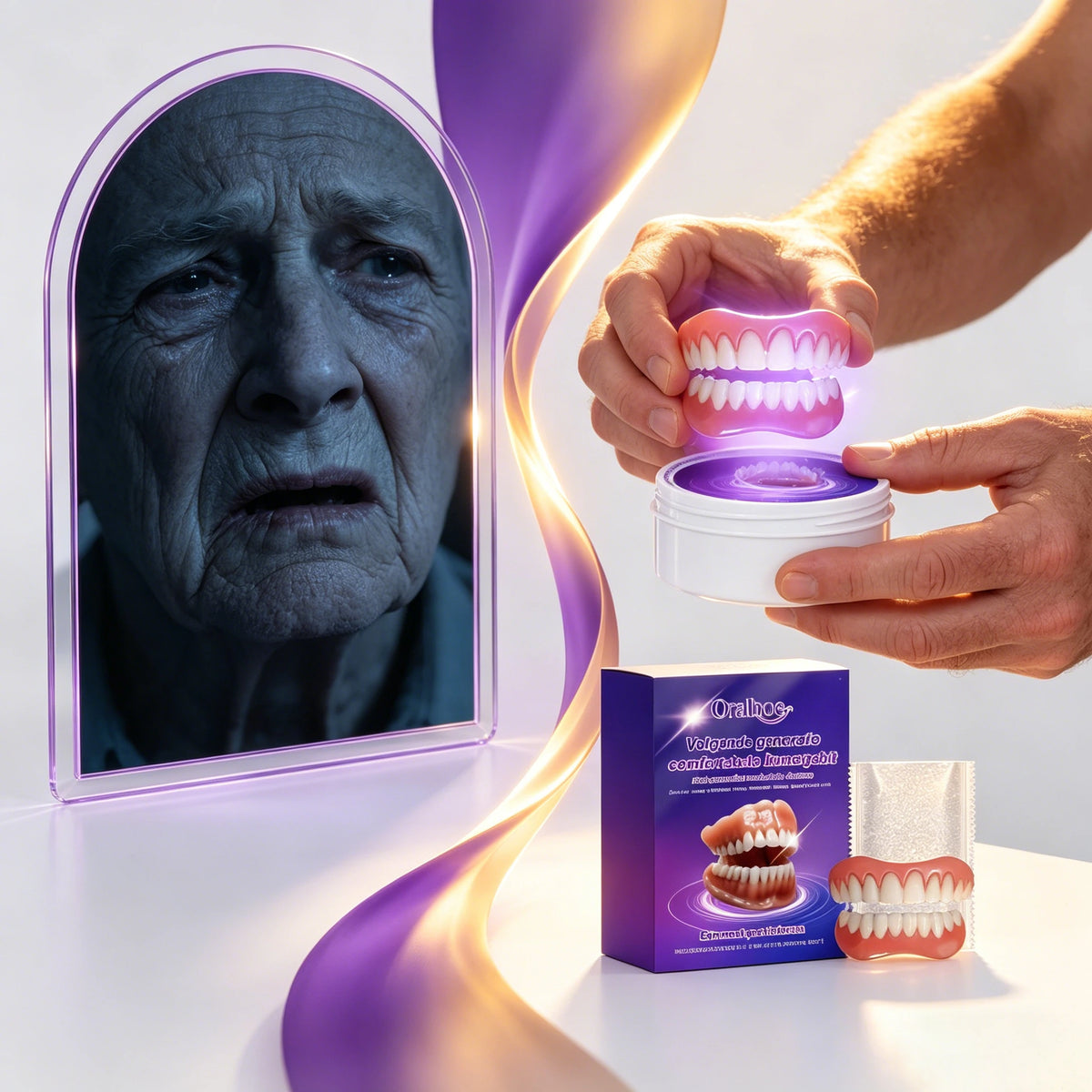 Instant Snap-On Silicone Denture Smile Kit