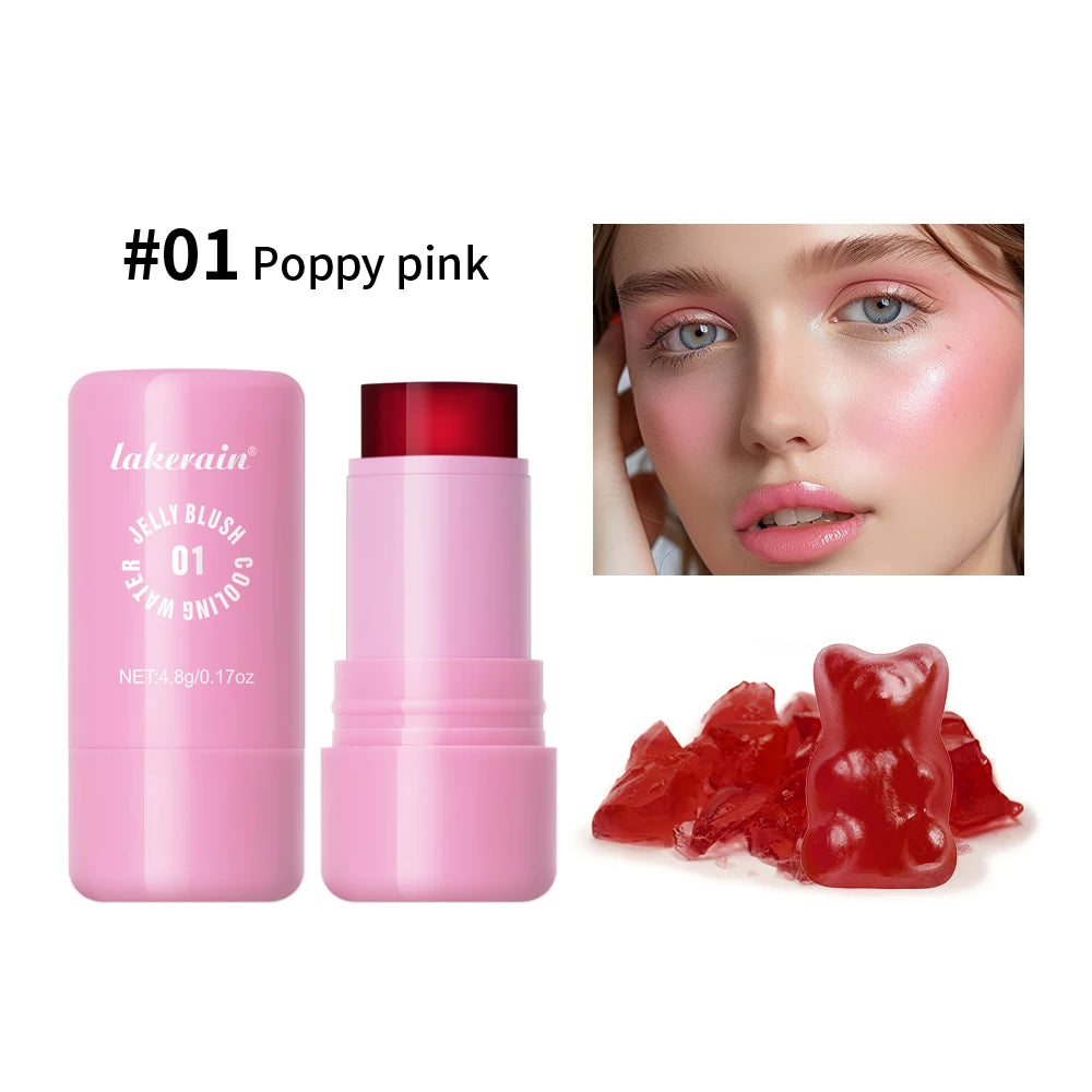 Cooling Water Jelly Blush Stick for Lips and Cheeks