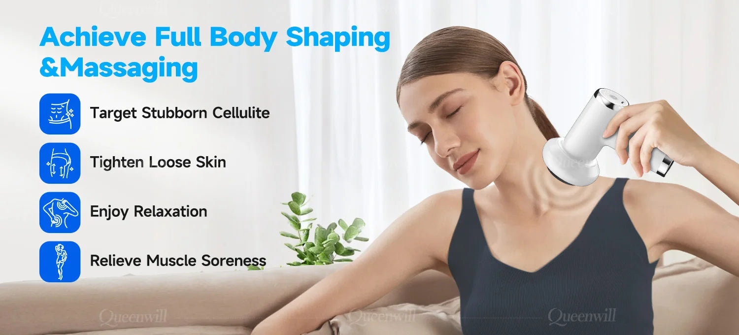 Portable Deep Tissue Body Shaping Massage Gun for Muscle Relief - 12