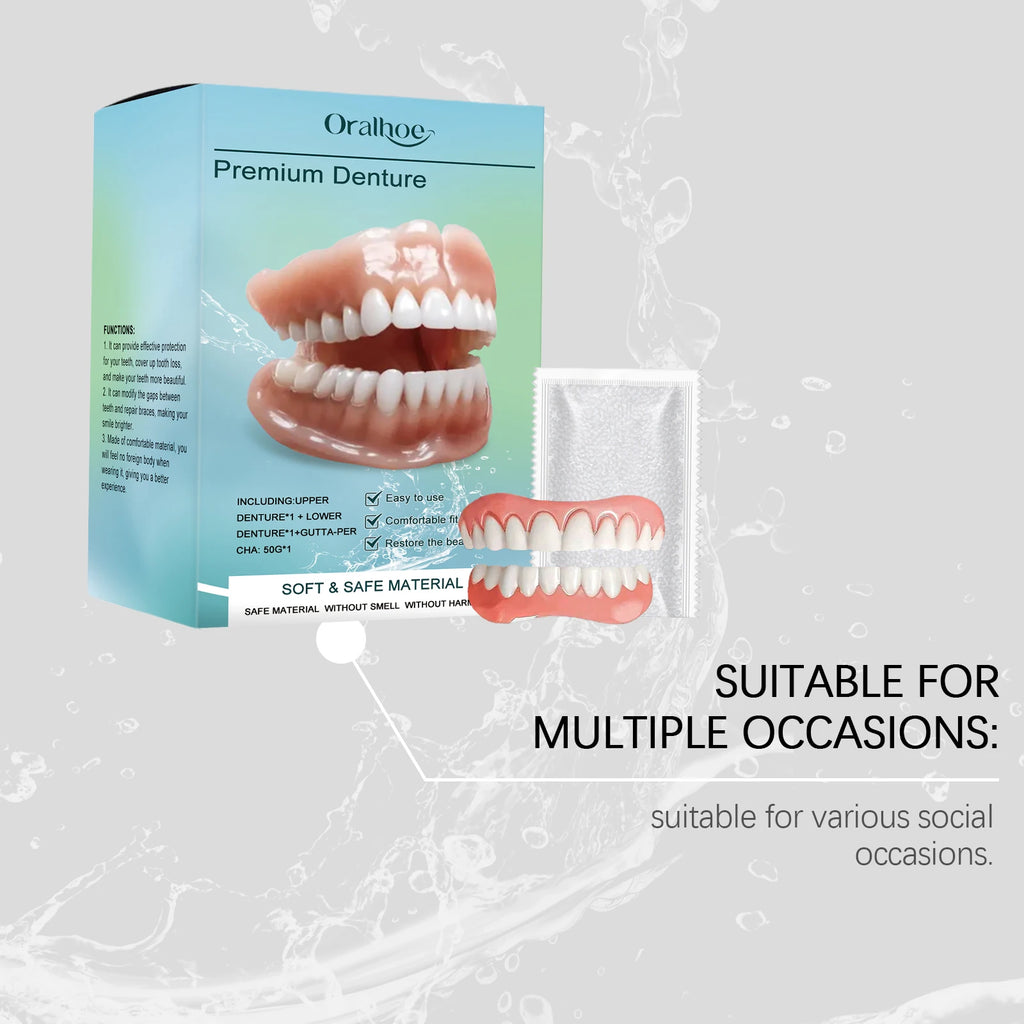 Temporary Silicone Cosmetic Dentures for Smile Improvement