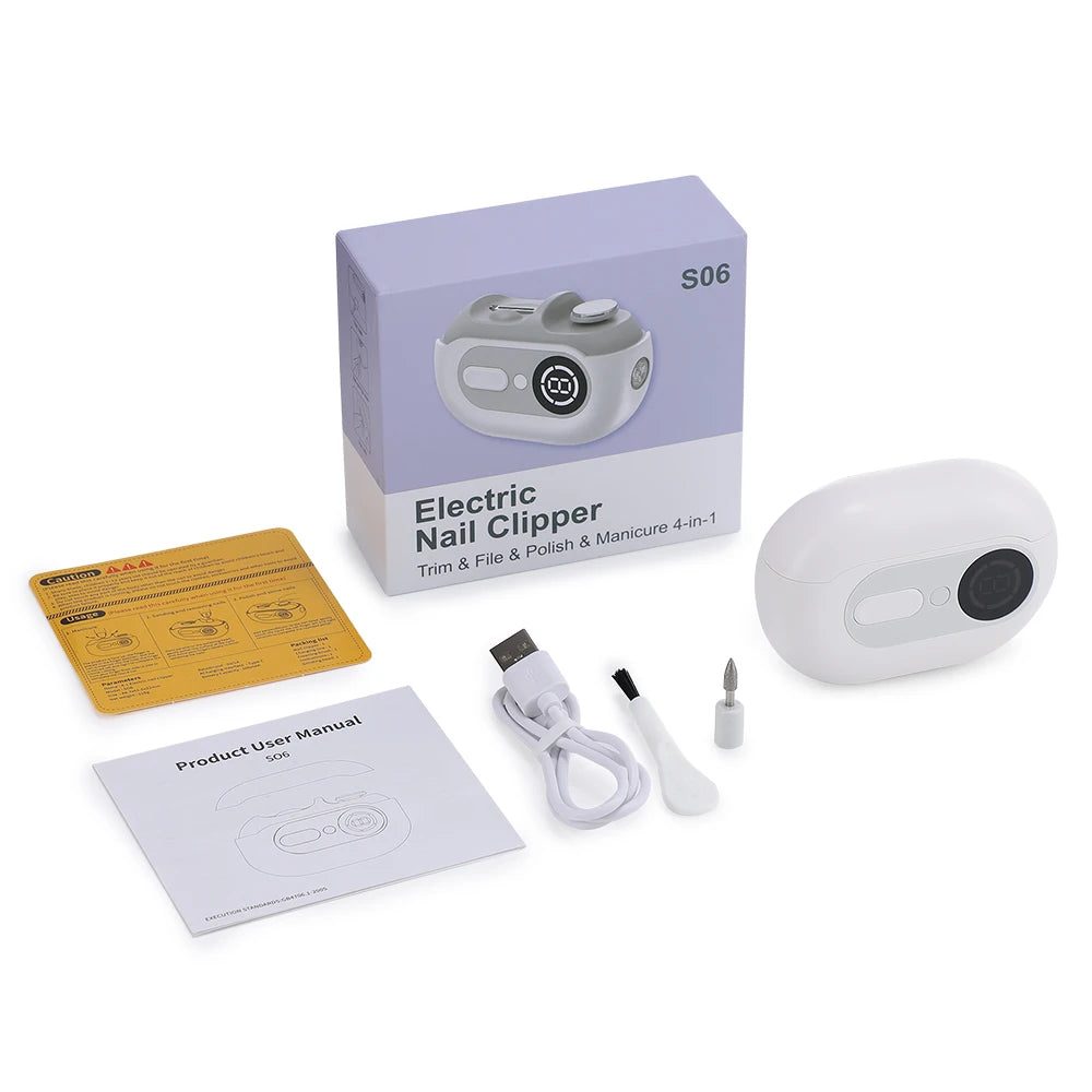 4-in-1 Electric Nail Clipper and Polisher Set - 18