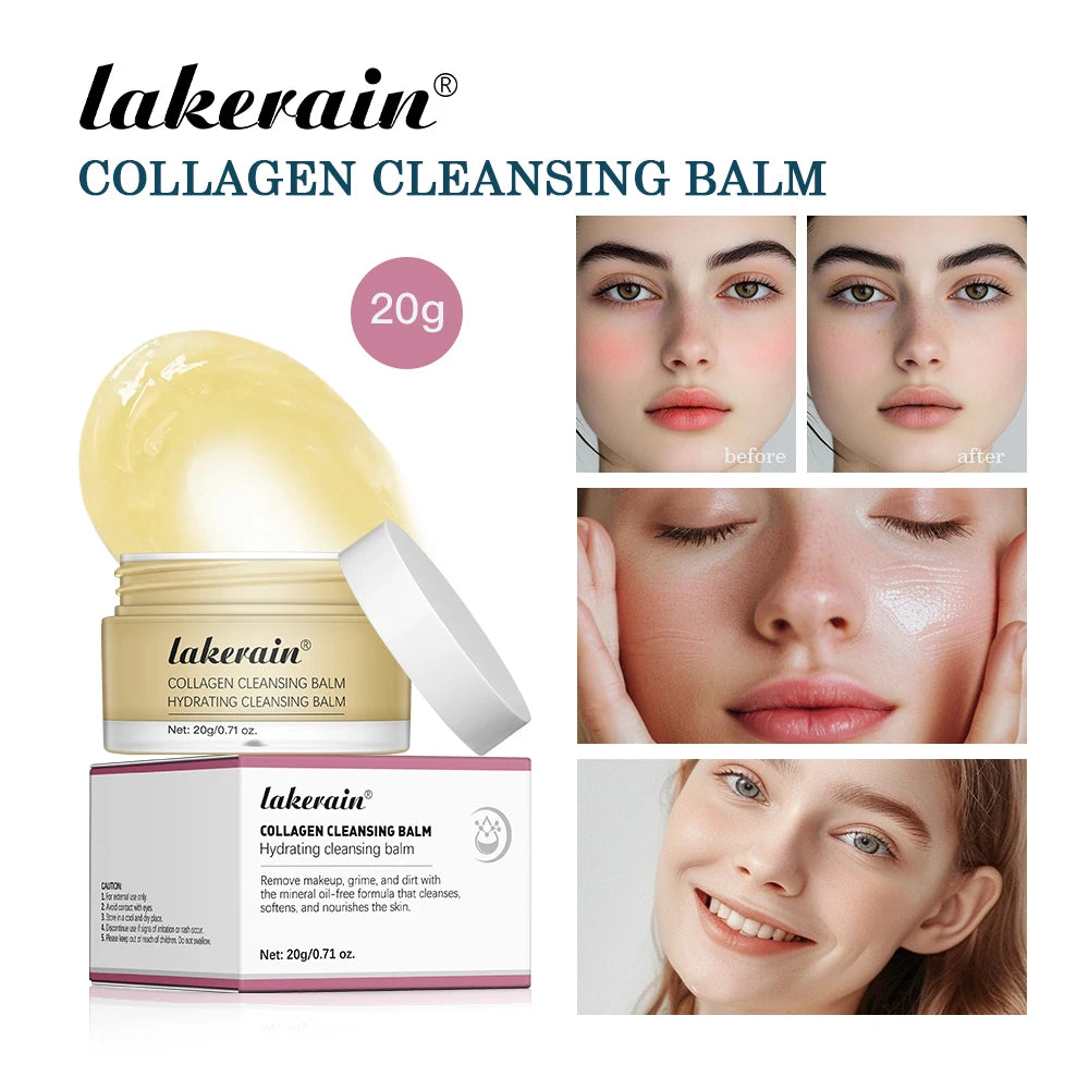 Collagen Hydrating Cleansing Balm for Deep Makeup Removal