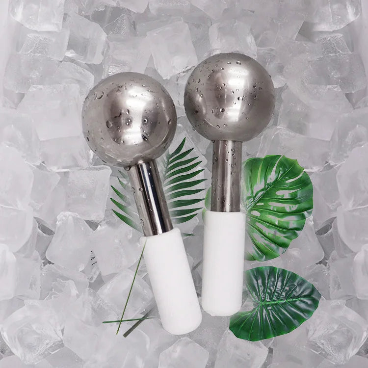 Stainless Steel Cooling Facial Globes for Puffiness and Wrinkles - 17