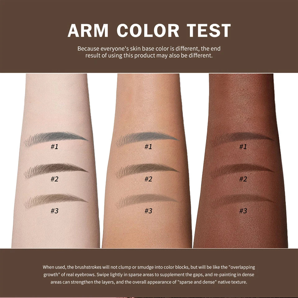 Waterproof Multi-Fork Liquid Eyebrow Pen for Natural Brows - 10