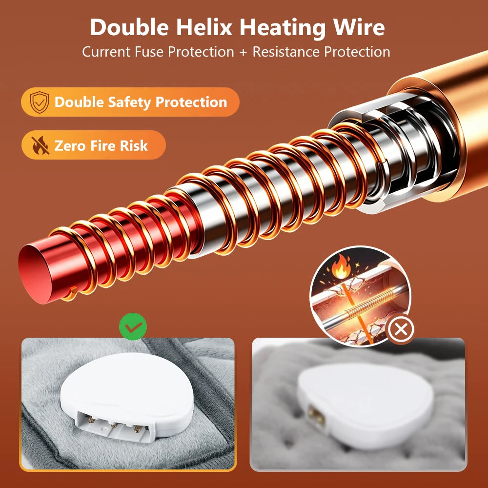Double-Sided Natural Jade Stone Electric Heating Pad